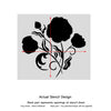 Turkish Poppy Wall Stencil - Stylize your home DIY projects with a timeless floral design perfect for enhancing your home improvement