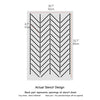 Line Herringbone Stencil for Walls - Geometric Stencil for Painting Walls