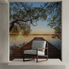 Wall Mural Lake pier - Self Adhesive Wall Art Removable Wallpaper