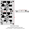 Allover Stencil Astakos - Reusable stencils for walls - Easy DIY home decor