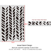 Herringbone Pattern Allover Zoe Stencil for DIY Decor