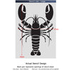 Lobster Wall Stencil - Reusable stencils even better than wall decal
