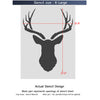 Deer Head Stencil for Decorative stencils DIY Easy home decor Nursery