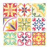Italian Tiles Stickers - Pack of 9 tiles - Tile Decals Art for Walls Kitchen backsplash Bathroom