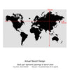 World Map Wall Art Stencil - Large Size Reusable Stencils for DIY Home Decor Great World Map Decal Alternative