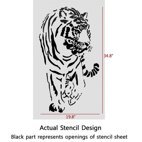 Wall Stencils Tiger Large stencil Template For Wall Graffiti Canvas art DIY
