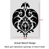 Wall Stencil Large Isabella Damask Allover Stencil for graceful wall stenciling