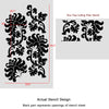 Flower Hibiscus Allover Stencil Pattern for Easy wall decor Reusable stencil