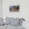 Herringbone Chevron Pattern 01 Peel & Stick Repositionable Fabric Wallpaper