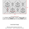 Modern Allover Trellis Wall Damask Stencil Aurora for Wallpaper Look