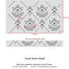 Modern Allover Trellis Wall Damask Stencil Aurora for Wallpaper Look