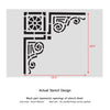 Corner Stencil Reusable Template 041 for Wall DIY decor