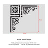 Corner Stencil Reusable Template 041 for Wall DIY decor
