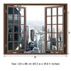 Window Frame Mural Office building - Huge size - Peel and Stick Fabric Illusion 3D Wall Decal Photo Sticker