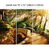 Wall Mural Mystical Pathway, Peel and Stick Repositionable Fabric Wallpaper for Interior Home Decor