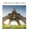 Wall Mural Eiffel Tower Upward View , Peel and Stick Repositionable Fabric Wallpaper for Interior Home Decor