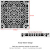 Reusable Wall Moroccan Stencil Ain Beida, Allover Stencil for Home Decorating