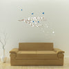 Cherry Blossom Tree Branch with Birds, Vinyl Wall Stickers Art