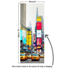 Door Mural NEW YORK CITY Times square - Self Adhesive Door Wrap Wall Sticker