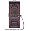 Door Mural Old wooden entrance door Cordoba - Self Adhesive Fabric Door Wrap Wall Sticker