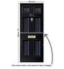 Door Mural Sherlock 221b Baker Street - Self Adhesive Fabric Door Wrap Wall Sticker