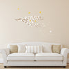 Cherry Blossom Tree Branch with Birds, Vinyl Wall Stickers Art