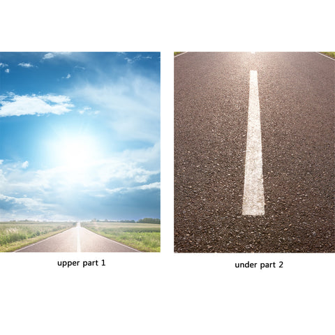Door Wall Sticker Driving Road - Self Adhesive Door Skin, Cover, Wrap