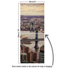 Door Mural New York City and Brooklyn Bridge - Self Adhesive Fabric Door Wrap Wall Sticker
