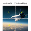 Wall Mural Space Shuttle make a landing, Peel and Stick Fabric Wallpaper