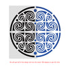 Decorative Mandala Stencil Lacie for Furniture, Floors and DIY Decor