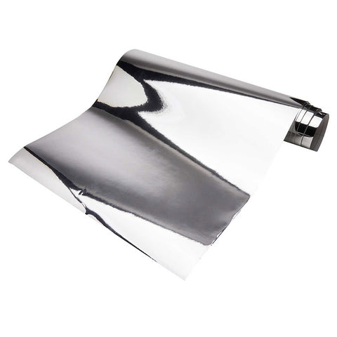 Chrome Mirror Silver Self Adhesive DIY Decal Film Decoration