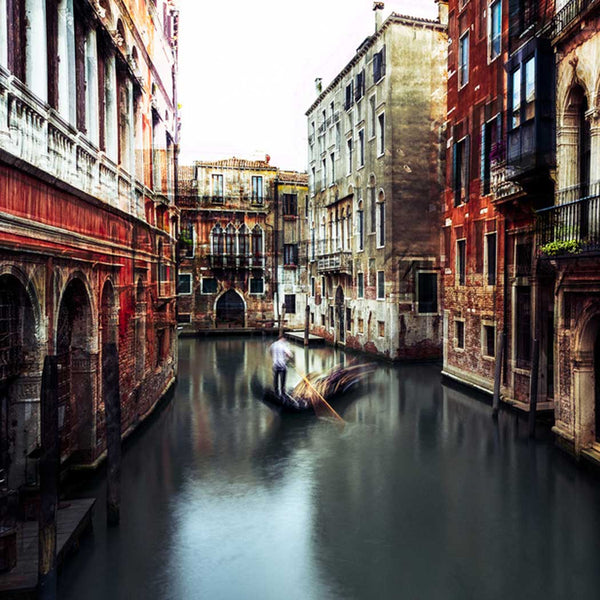 Wall Mural The Gondolier - Peel and Stick Fabric Wallpaper for Interior Home Decor