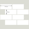 White Subway Tiles Peel and Stick Pack of 5 Modica