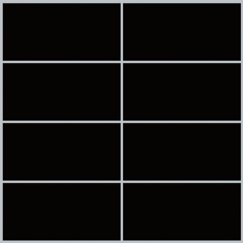 Peel and Stick Tile Stickers Pack of 5 Big Brick Black Subway Tiles