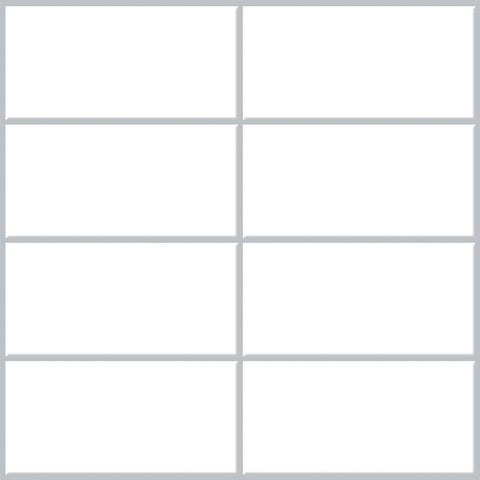 Peel and Stick Tile Stickers Pack of 5 Big Brick White Subway Tiles ,Self Adhesive