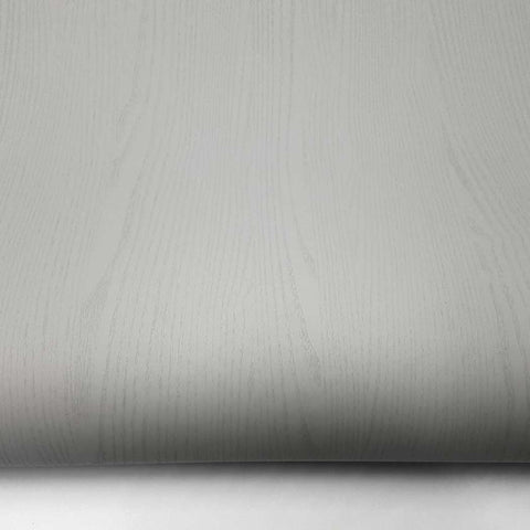 Matte Gray Wallpaper Painted Look Wood Grain Self Adhesive Paper