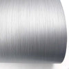 Brushed Metal Texture Interior Film - Gray, 24" x 78.7" Self Adhesive Peel and Stick