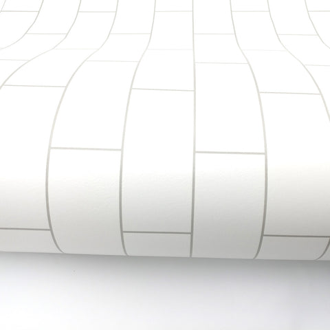 Peel and Stick Pvc Foaming Wallpaper Subway Tile Evato 19.6" x 78.7"
