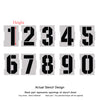 10 Pieces Number Stencils, 0 to 9 Number Template for Painting Address in Wall Wood Road Mailbox V0042