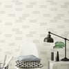 Peel and Stick Pvc Foaming Wallpaper Ivory gray mixed color Subway Tile Lakora