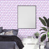 Watercolor with triangles pattern, peel and stick wall mural Fabric Wallpaper