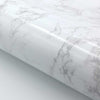 Marble Contact Paper Peel & Stick - White Glossy 24" x 78.7" Roll, Self-Adhesive, Removable Vinyl Film
