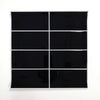 Peel and Stick Tile Stickers Pack of 5 Big Brick Black Subway Tiles