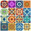 Tile decals Pori - Set of 16 - Peel and Stick Tile Stickers for Home decor