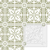 Wall Stencils Damask Tile Stencil for DIY Decor Faux Reusable Template V0034