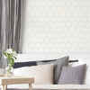 Peel and Stick Pvc Foaming Wallpaper Hexagon Tile Ambila 19.6" x 78.7"