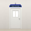 Dr Who Tardis Police Call Box Door Topper, Peel and Stick Fabric Decal