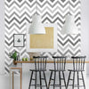 Chevron Pattern Patti Peel & Stick Repositionable Fabric Wallpaper