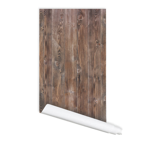 Transform Your Space with Wood Pattern 01 Peel & Stick Repositionable Fabric Wallpaper