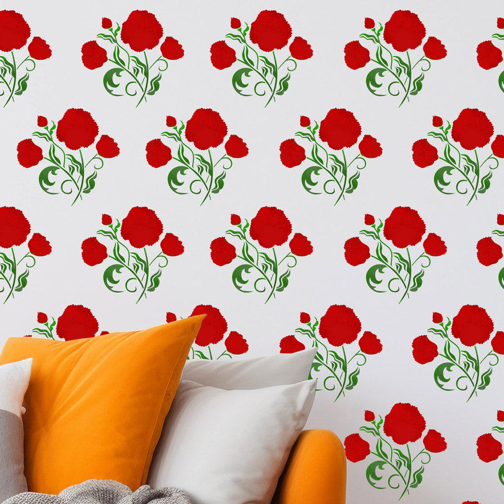 5 Creative Ways to Use the Turkish Poppy Wall Stencil in Your DIY Projects